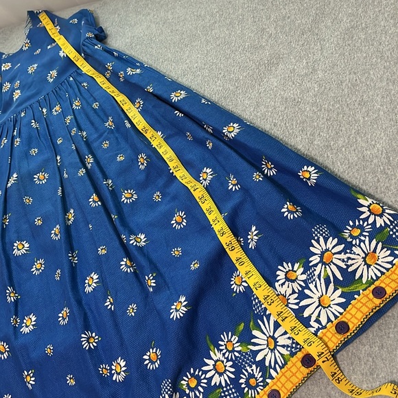 Prairie Cottage Floral Midi Pinafore Dress Small Daisy Fairy Whimsical Country - Picture 4 of 13